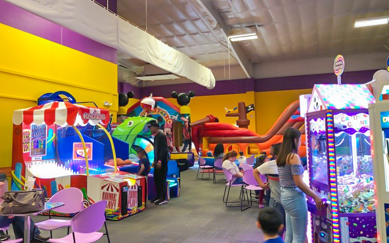 Arcade Game Zone in Indoor Play Center