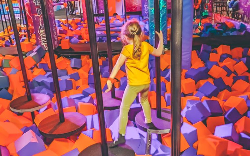 Trampoline Foam Pit in Indoor Trampoline Park in Spain
