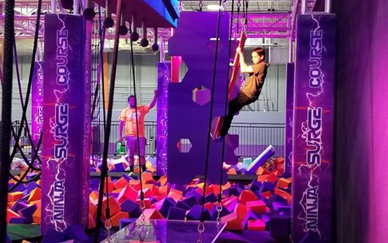 Ninja Play Game Area in Spanish Trampoline Park