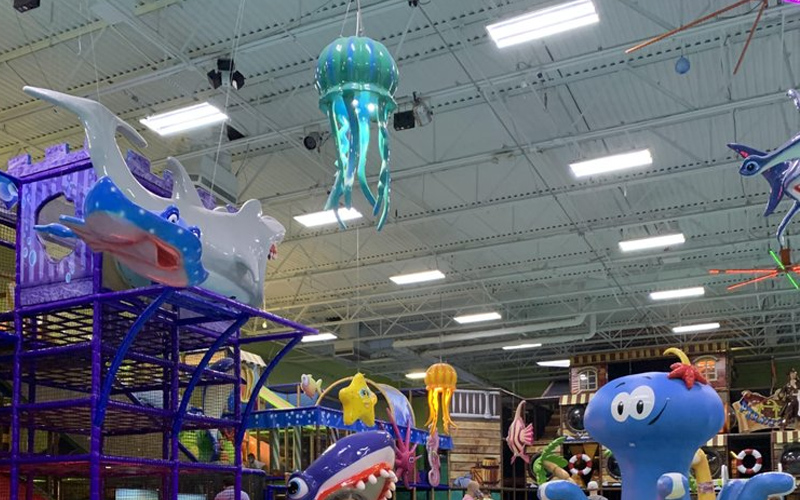 Obstacle Game Set in Indoor Play Place for Kids in Switzerland