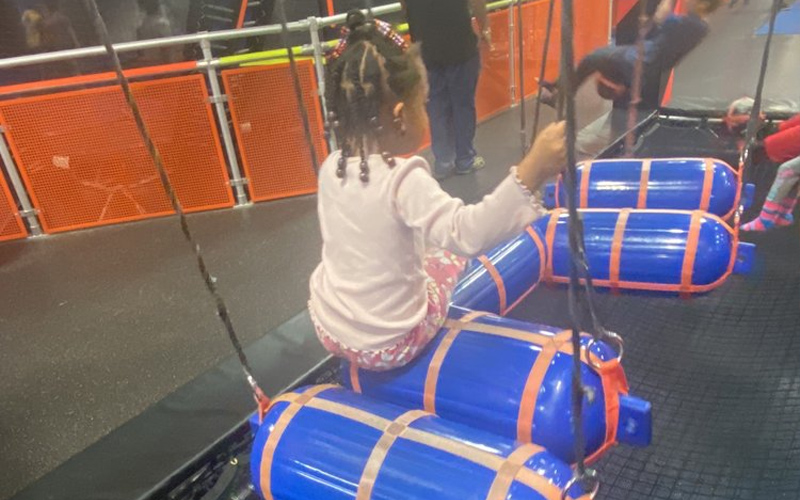 Ninja Obstacle Game for Kids in USA Mall Indoor Playground