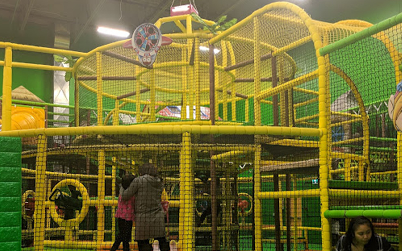 Maze play area offering adventure and exploration for kids.