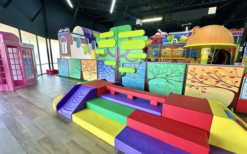 Safe and cozy soft play area designed for toddlers