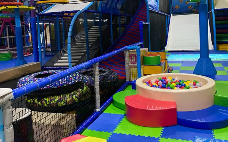Kids donut slide featured in the large indoor play area in Ireland