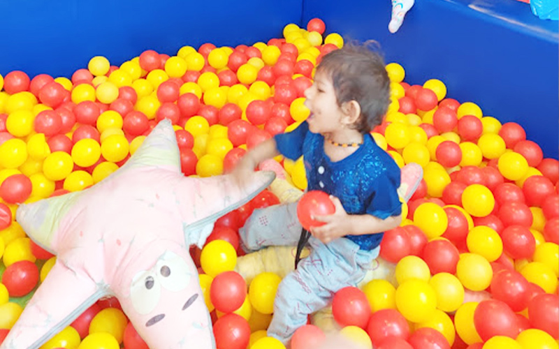Kids’ ball pool offering safe fun in the play area
