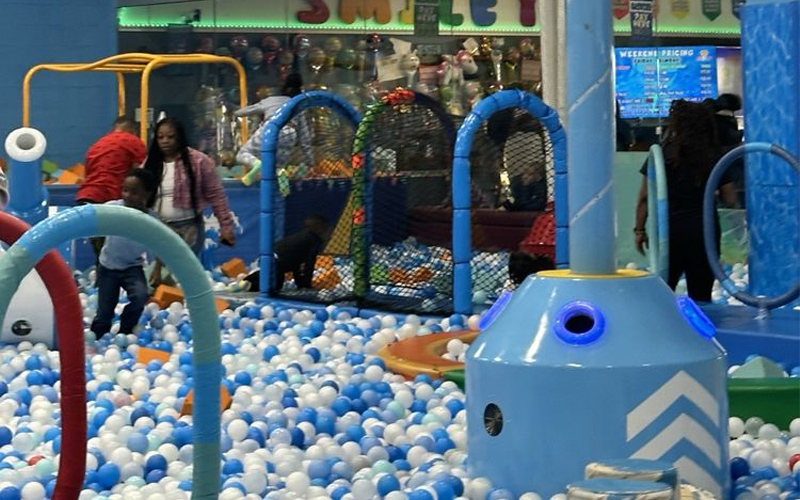 Colorful kids’ ball pool designed for safe fun in Boston