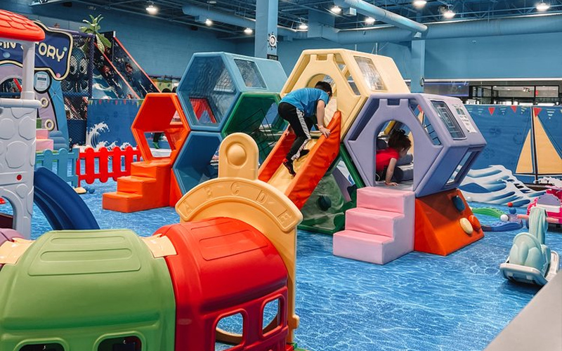 Soft play area encouraging safe and active playtime