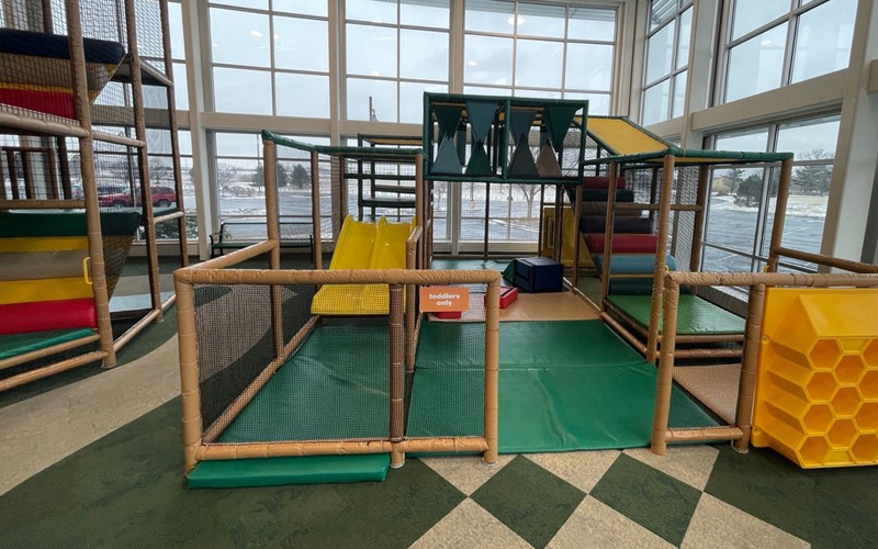Safe toddler play area designed for young children