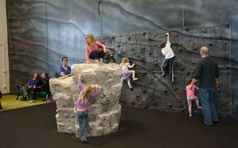 Climbing game zone keeping older kids active and entertained