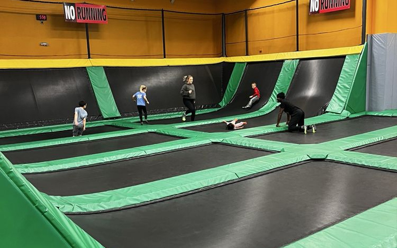 Free trampoline area in Australia designed for family jumping fun
