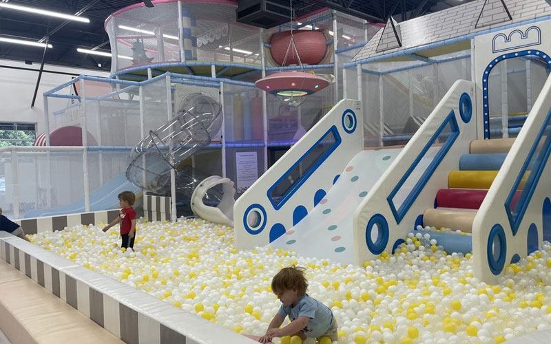 Maze play area designed for active exploration in Miami
