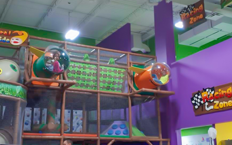 Obstacle game set creating active challenges for children