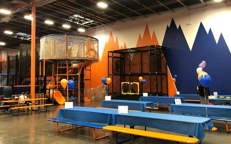 Party area set up for birthdays and special events