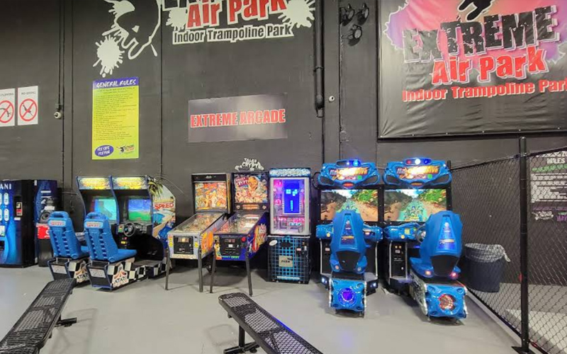 Arcade game area giving families another way to relax and play