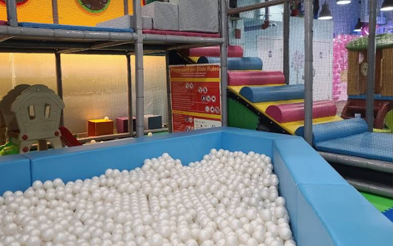 Kids ball pool bringing colorful fun to younger visitors
