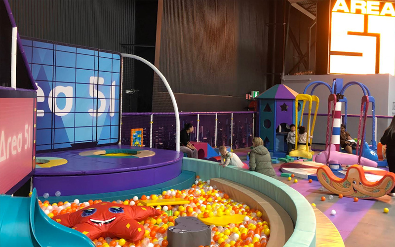 Toddler play area ensuring safe fun for younger children