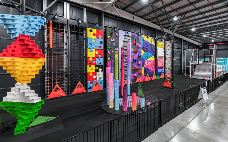 Climbing game area designed for active play