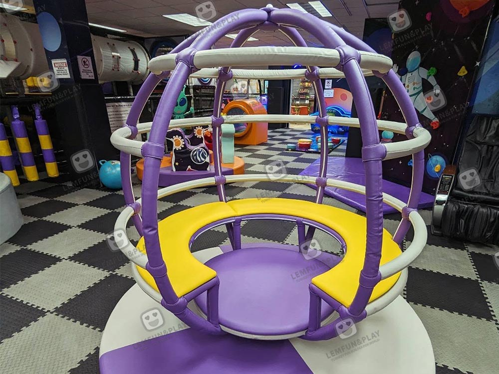 Indoor playground layout designed for a 420 square meter space in New Jersey