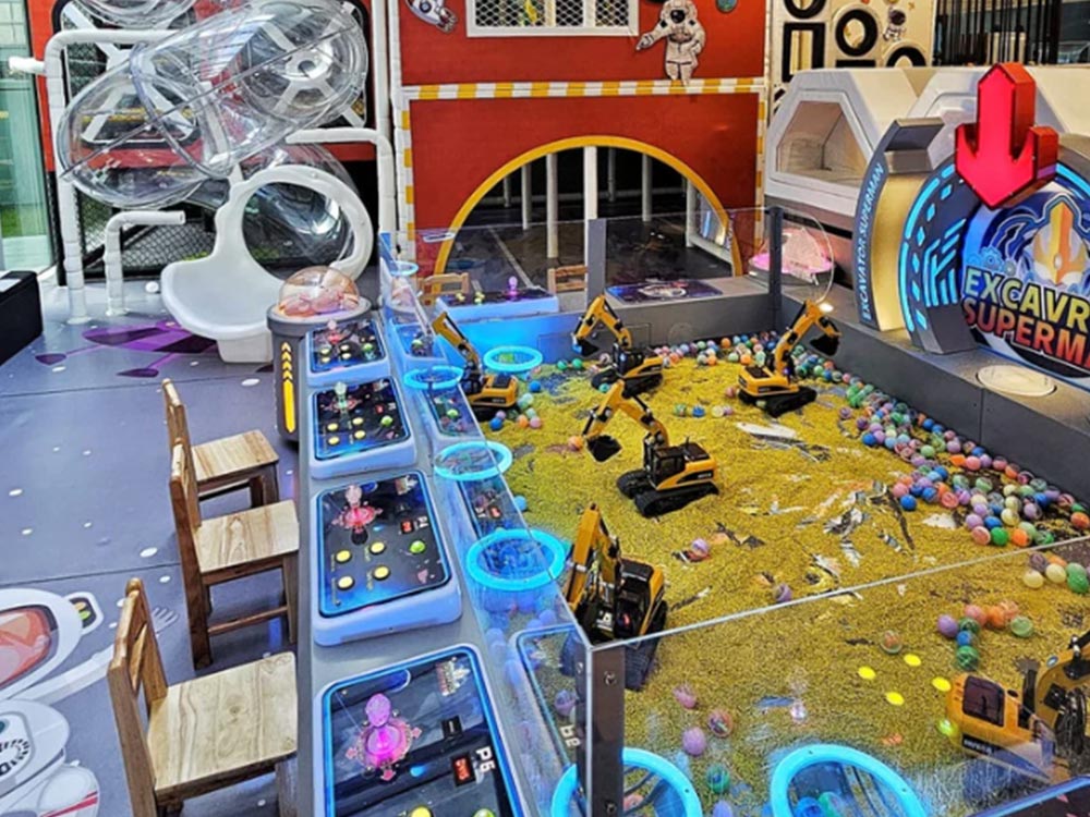 Macaroon themed indoor playground design in Singapore mall