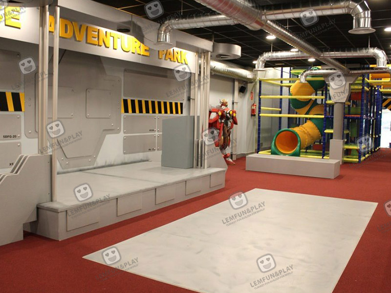 Lemfun space themed indoor playground layout