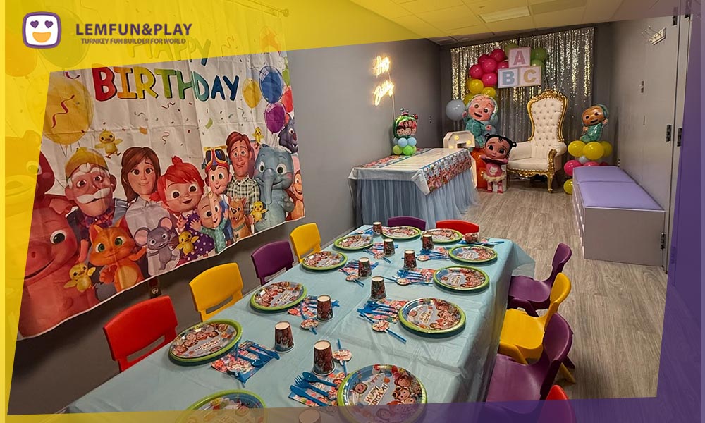 Indoor trampoline park with a parents&rsquo; caf&eacute; and dedicated birthday party zone designed to increase revenue and dwell time