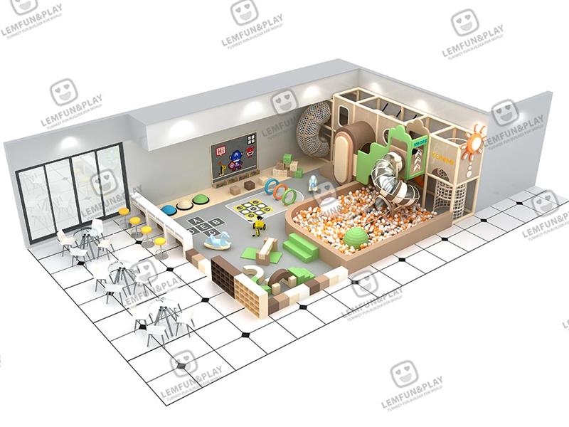120sqm Macaroon Themed Commercial Play Structure