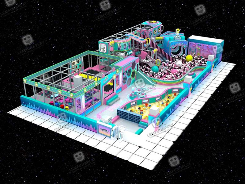 240sqm Space Themed Commercial Daycare Play Equipment for Business