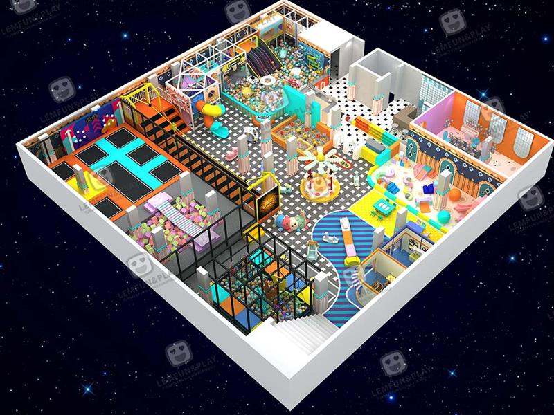 1200sqm Candy Themed Indoor Playground Global Shipping