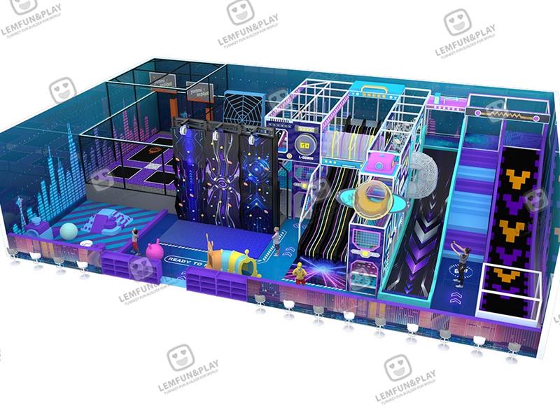 360sqm Space Themed Medium Indoor Playground Equipment