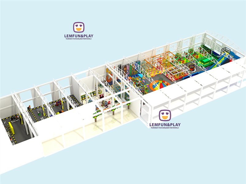 Large Commercial Indoor Playground With Versatile Areas For Sale 