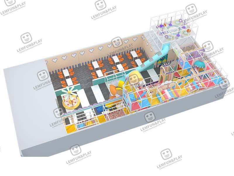 240sqm Macaroon Themed Hot Sale Indoor Playcenter for Kids