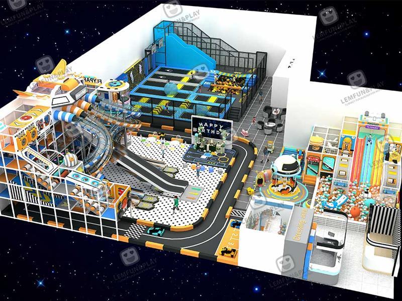 1100sqm Macaroon Themed Turnkey Indoor Playground Supplier