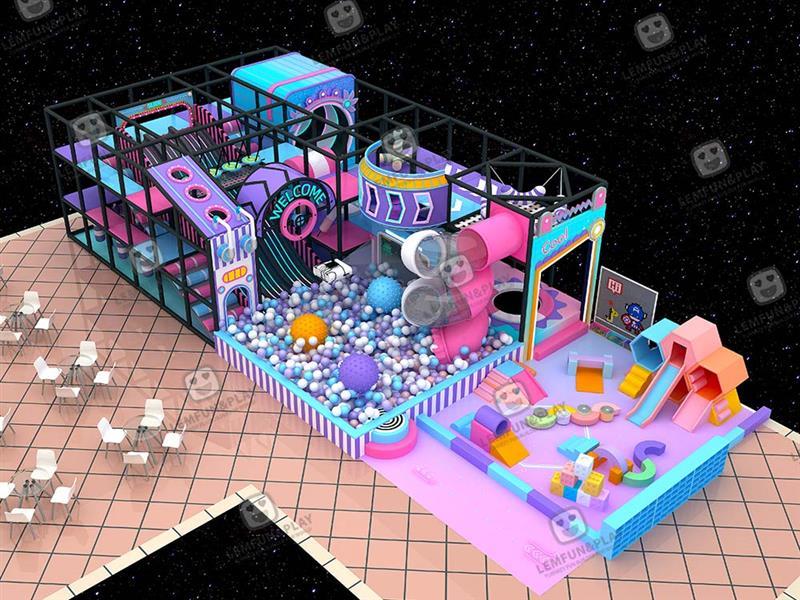 130sqm Space Themed interactive Indoor Playground Equipment