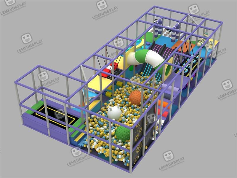 63sqm Macaroon Themed Hygienic Commercial Soft Play