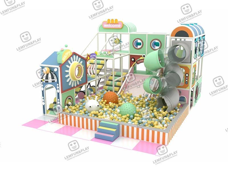 60sqm Macaroon Themed Indoor Adventure Playground