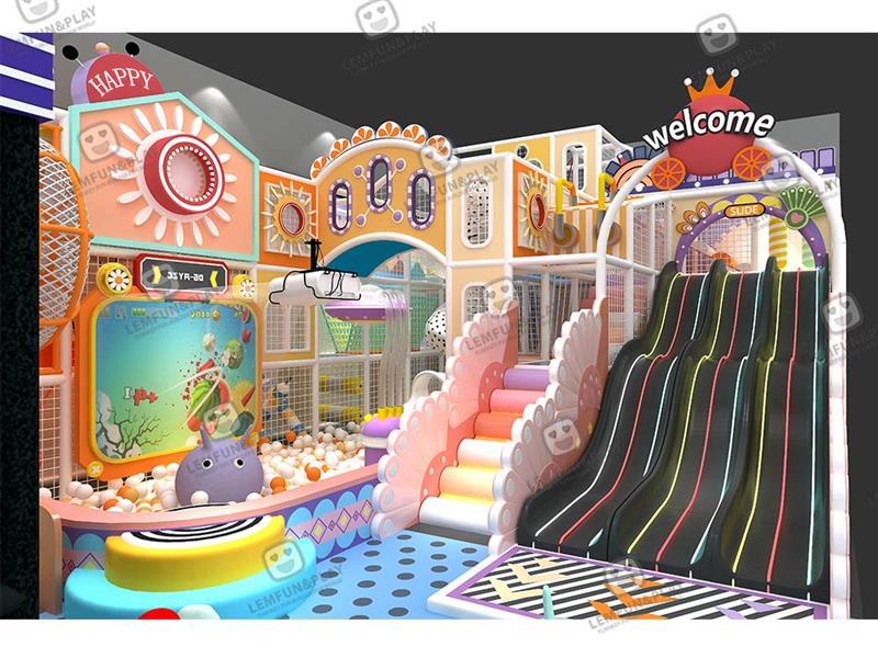 180sqm Macaroon Themed Pretend Play Playground Equipment