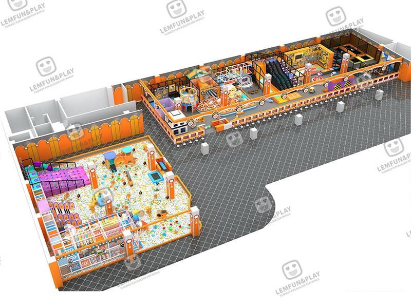 1200sqm Large Macaron Indoor Playground